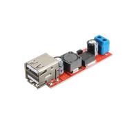 Convertisseur dc-dc Flexcom EL12V5V - Transformateur de tension avec double sortie USB (6V-40V / 5V 3A)