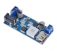 Convertisseur DC DC, module abaisseur, sortie 5 V 6 A, port USB de charge rapide, entrée 9 V-36 V, alimentation haute efficacité pour voiture, pour Android, pour iPhone (port USB)