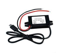 Convertisseur DC-DC Step-Down 12 V vers 5 V 3 A, régulateur de tension étanche IP68 avec protection contre les surtensions pour l'électronique automobile et les applications industrielles (droit avant