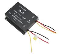 Convertisseur de 24 V à 12 V, réducteur de Tension avec Protection Contre Les Courts-Circuits, régulateur de Puissance pour Voiture Silencieux pour Camion, Bus, télévision (30A)