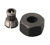 Convertisseur de bague fendue en carbure pour défonceuse à bois et machine de gravure, adaptateur de pince M17 avec écrou, porte-embout de toupie 6 mm, 6,35 mm, 8 mm, outil de meulage de précision