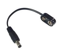 Convertisseur de batterie avec clip d'alimentation 9 V Power Eliminators - Câble d'alimentation - Accessoire de guitare léger - Adaptateur compact