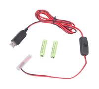 Convertisseur de Batterie virtuel USB 4, 5 V avec interrupteurs Marche/arrêt, Remplacement de 3 Piles LR03, élimination de la Batterie avec Bouton de Commutation
