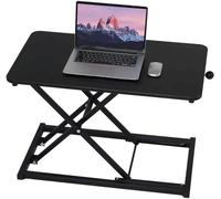 Convertisseur de bureau debout réglable en hauteur, rehausseur de clavier pour bureau, station de travail informatique pour bureau à domicile, noir, taille 60 cm