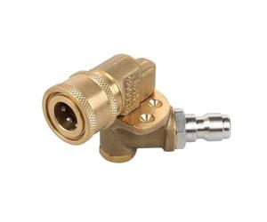 Convertisseur de buse en cuivre de 6,35 mm pour machine de nettoyage haute pression, pivotant à 360 degrés avec trois vitesses de courbure réglable et sept réglages d'angle, compatible avec interface