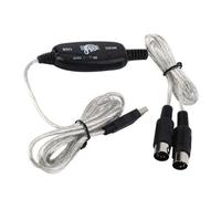 Convertisseur De Câble D'interface Midi Usb Entrée-Sortie À Adaptateur De Clavier De Musique Pc Pour Xp/Vista/Imac/Wiow7 Systèmes D'exploitation 2021 Nouveau