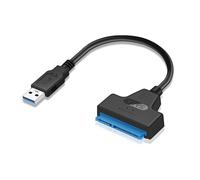 Convertisseur de câble USB 3.0 vers SATA7 + 15 broches pour disque dur SSD de 2.5 pouces