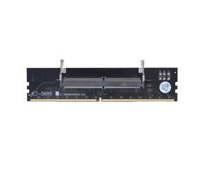 Convertisseur de Carte DIMM So-DIMM Connecteur DDR3 / DDR4 / DDR5 Memory Stick Adaptateur mémoire pour Ordinateur Portable Ordinateur de Bureau Protections Contre Les surintensités de Carte