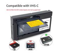 Convertisseur de cassette A66I VHS-C pour JVC pour RCA pour Panasonic VHS vers VHSC SVHS-C adaptateur de cassette pas pour 8mm/MiniDV/Hi8