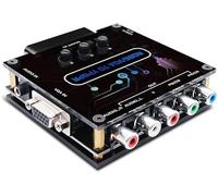 Convertisseur de Composant RGBS VGA SCART vers YPBPR, Convertisseur de Transcodage de Signal Vidéo Convertisseur de Composant de Différence de Couleur Adaptateur Vidéo pour SFC,