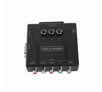 Convertisseur de Composants RGBS VGA SCART vers YPBPR pour SFC N64 MD luminosité Réglable ABS 1 unité