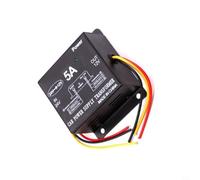 Convertisseur de courant CC 24 V vers 12 V 5 A avec protection contre les surtensions et les courts-circuits pour camion, bus et voiture, boîtier en fer + PCB