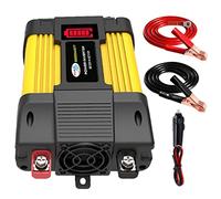 Convertisseur de courant de voiture 12v 240v convertisseur double USB 4.8 A ports de charge adaptateur chargeur prise voiture convertisseur avec interrupteur et charge écran LCD Chargez votre