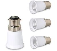 Convertisseur de douille de lumière B22 à E27 Ampoule à vis de la douille Adaptateur Lampe Porte lampe 4PCS Bases de lampe