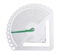 Convertisseur de jauge de tricot et calculatrice de point avec curseur réglable et fenêtre de mesure transparente pour une jauge d'aiguille précise et un comptage de lignes