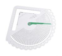 Convertisseur de jauge de tricot pour projets de crochet et de tricot, outil de calcul de point avec curseur réglable, règle de cadre de comptage pour 8-49 points par 10 cm, outil de mesure en PVC et