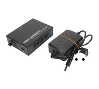 Convertisseur de média fibre Gigabit 1 port optique 4 ports électriques jusqu'à 25 km Port RJ45 émetteur-récepteur fibre module SFP 100-240 V prise ue