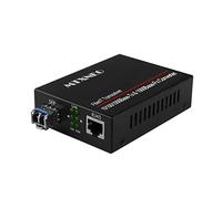 Convertisseur de Média Fibre Gigabit Ethernet 10/100/1000M RJ45 vers 1000M SFP jusqu'à 20 km avec un Sdaptateur Secteur Européen (l'émetteur-récepteur SFP est inclus)