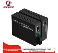 Convertisseur de média fibre optique 1000BASE-TX vers 1000BASE-FX Monomode Monofibre Appairage A/B SC vers RJ45 20km Hot-Pluggable 1 Paire FTTH 100Mbps 25KM US Plug