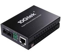 Convertisseur de Média Gigabit Ethernet,Built-in 1Gb Monomode SC Transceiver,10/100/1000M RJ45 à 1000Base-LX,jusqu'à 20km,European Power Adapter