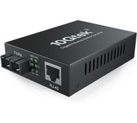 Convertisseur de Média Gigabit Ethernet,Built-in 1Gb Multimode SC Transceiver,jusqu'à 2km,European Power Adapter