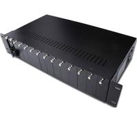 Digitus Châssis 2U pour 14 convertisseurs de médias DN-82000 – 19" Alimentation redondante 85-265VAC