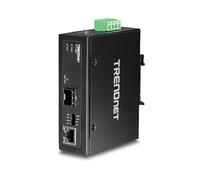 Convertisseur de Média Trendnet TI-F11SFP Gigabit Ethernet 1000Base-T vers SFP, Port RJ45, Distance Max 80km, Boîtier Métal, -40°C à 75°C