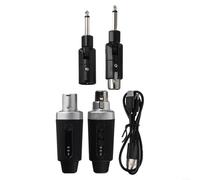 Convertisseur de microphone sans fil 2,4 G, émetteur-récepteur XLR, système audio numérique pour micros dynamiques, portée de 50 m, rechargeable par USB, durée de vie de 8 à 10 heures, interface
