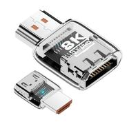 Convertisseur de moniteur - Adaptateur de conversion bidirectionnel 60 Hz 8K - Connecteur d'extension audio pour ordinateur portable - Pour écran, ordinateur portable, TV, études, salle de cinéma