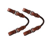 Convertisseur de Mors Pelham Roundings Exion pour Bride Anglaise | Sangle en Cuir tanné végétal de qualité supérieure | Adaptateur de Mors Une rêne vers Deux rênes avec visserie en Acier Inoxydable