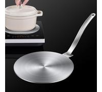Convertisseur de plaque diffuseur de chaleur en acier inoxydable, pour plaque de cuisson à induction, plaque adaptateur de distribution de chaleur, multi-tailles 13-28 cm (28 cm)