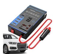 Convertisseur de prise de voiture, adaptateur de chargeur puissant, onduleur de 1500 W avec double port USB, prise de véhicule solide avec construction solide, accessoire automobile élégant avec look