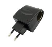 Convertisseur de prise de voiture, adaptateur de conversion de voiture à charge rapide, AC à DC Household Cigette Lighter 110 V-240 V à 12 V avec indicateur LED, adapté pour routes, camping-cars