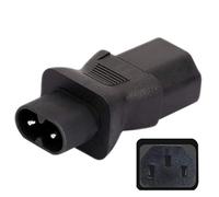 Convertisseur de Prise Droite IEC 320 C8 Male vers C13 Femelle AC125V 10A/AC250V 2.5A