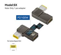 Convertisseur De Prise Usb Type-C Vers Dc,Adaptateur De Charge Pour Ordinateur Portable,Chargeur D'Alimentation,Pointe De Connecteur Pour Lenovo Thinkplus,Hp,Dell,Pd100W.For Lenovo.