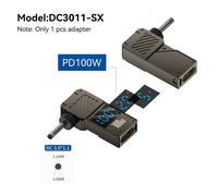 Convertisseur de prise USB Type-C vers DC, adaptateur de charge pour ordinateur portable, chargeur d'alimentation, pointe de connecteur pour Lenovo Thinkplus, HP, DELL, PD100W-3011