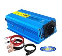 Convertisseur de puissance, 1000W de puissance continue, sortie d'onde sinusoïdale pure, 2000W-12V-220V