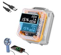 Convertisseur de puissance 138 W pour batterie Dewalt 20 V, adaptateur de chargeur USB portable avec écran LCD, 2 ports USB, 1 appareil électronique de sortie de type C pour travail, caravane
