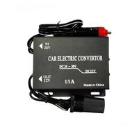Convertisseur de puissance 24 V vers 12 V DC-DC avec sortie 30 A pour une transformation fiable de la tension dans les véhicules avec protections intégrées (15 A)