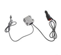 Convertisseur de puissance 30 V CC 12 V 24 V entrée 3,5 A Sortie voiture avec interrupteur IP68 Boîtier en métal étanche pour mise à niveau électrique du véhicule Gris (câble CC de 1 mètre)