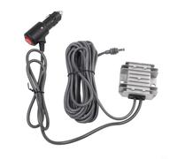 Convertisseur de puissance 30 V CC 12 V 24 V entrée 3,5 A Sortie voiture avec interrupteur IP68 Boîtier en métal étanche pour mise à niveau électrique du véhicule Gris (câble CC de 5 mètres)