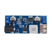 Convertisseur de puissance abaisseur DC-DC 24 V/12 V vers 5 V 5 A avec port USB et puce de charge rapide pour entrée 9-36 V Sortie 25 W Rectification synchrone Compact 63 x 27 x 10 mm