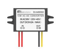 Convertisseur de Puissance AC24V36V à DC5V, convertisseur abaisseur DC(AC 24V 36V to DC 5V 2A Plastic)