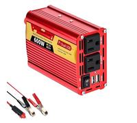 convertisseur de Puissance Onduleur 12v 60hz 24v 600w 1500w 2000w 2500w Portable Véhicule Monté Convertisseur Domestique Prise Universelle Accessoires Auto(12V 600W 110V)