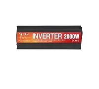 convertisseur de Puissance Onduleur Sinusoïdal Pur 12V vers 110/220V 1000W 1600W 2000W 3000W 4000W Convertisseur D'énergie Solaire Banque d'alimentation Portable(220-240V 50Hz,2000w)