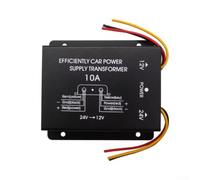 Convertisseur de puissance pour voiture DC 24 V vers 12 V avec protections de sécurité intégrées, y compris les surcharges et les courts-circuits, coque en métal pour une meilleure dissipation de la
