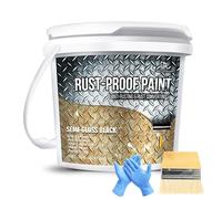 Convertisseur de Rouille 470ml - Peinture Anti-Rouille à Base d'Eau pour Métaux - Transforme la Rouille en Protection Durable - Revêtement Noir Semi-Brillant - Facile à Appliquer - Anti-Corrosion