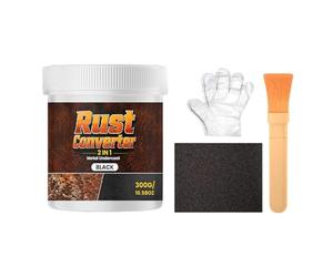 Convertisseur De Rouille Peinture Métal,300 g Résistant Haute Température | Peinture De Conversion Rouille Auto,Pour Clôture Extérieure Camping-Car Remorque Portail Rambarde Châssis Véhicule Pont Bate