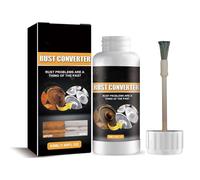 Convertisseur de rouille pour voiture, avec apprêt, blanc, antirouille, dissolvant de poudre de fer, convertisseur de rouille avec pinceau 2 en 1, apprêt anti-rouille, pour métal, vélo, voiture