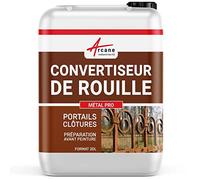 Convertisseur de rouille, Stop rouille | Produit de traitement antirouille curatif | Agit sur le métal en 15 minutes : Métal Pro - 20 L - ARCANE INDUSTRIES